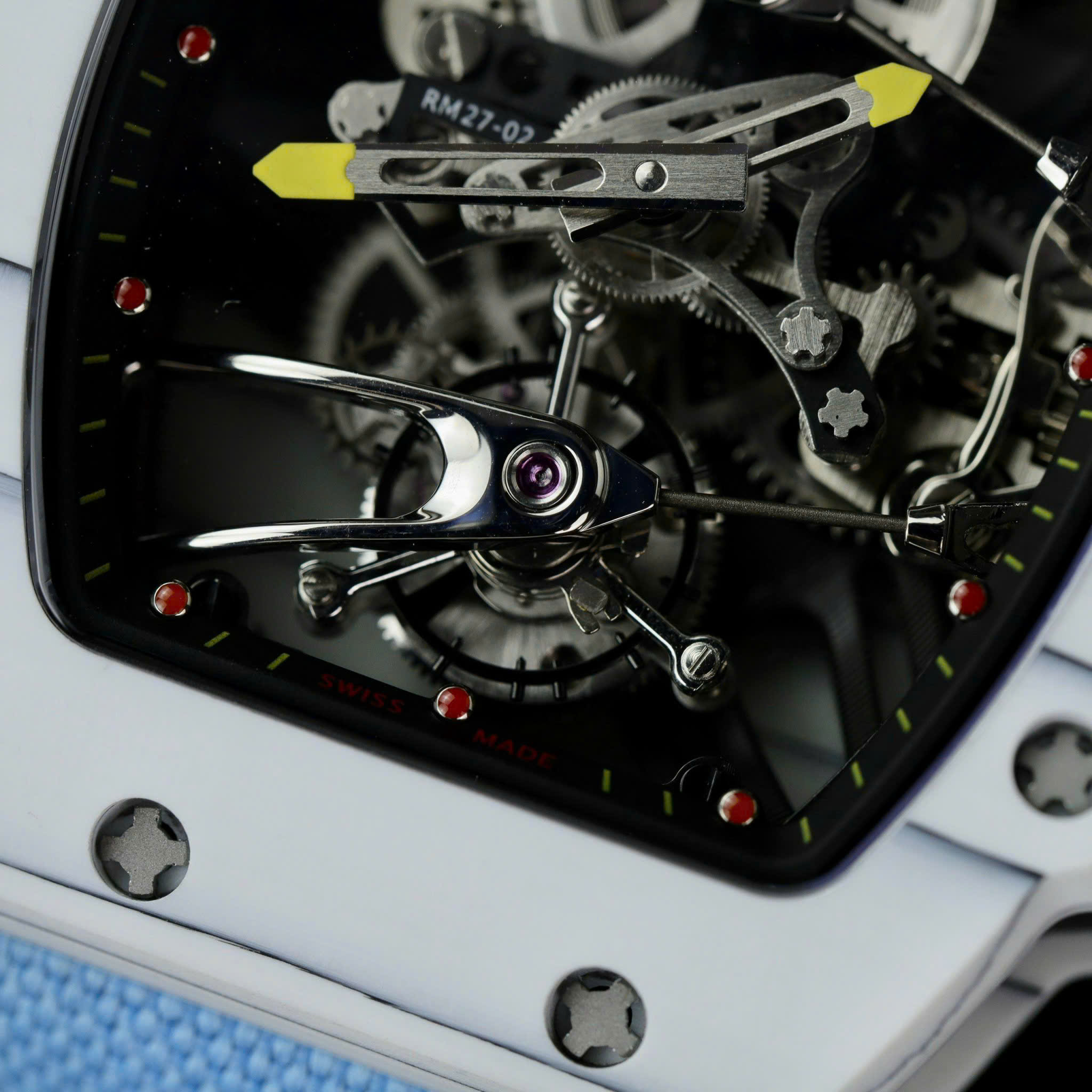 Đồng Hồ Richard Mille 27-02 Replica 11 Rafael Nadal Tourbillon Dây Vải Nato Xanh 42mm (5) Đồng Hồ Richard Mille 27-02 Replica 11 Rafael Nadal Tourbillon Dây Vải Nato Xanh 42mm