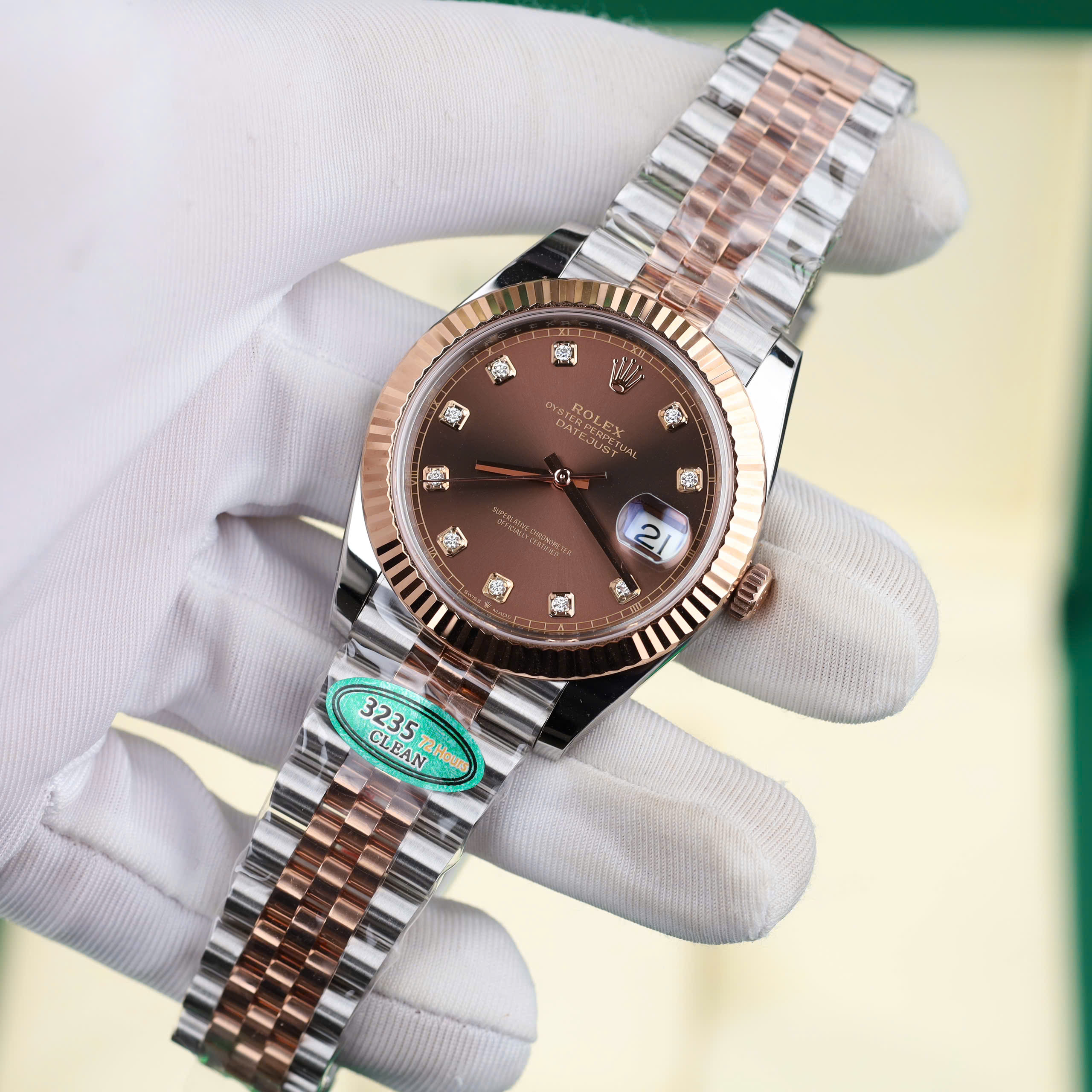 Đồng Hồ Rolex DateJust 126331 Replica 11 Mặt Chocolate Dây Kim Loại Demi Nhà Máy Clean 41mm (10) Đồng Hồ Rolex DateJust 126331 Replica 11 Mặt Chocolate Dây Kim Loại Demi Nhà Máy Clean 41mm