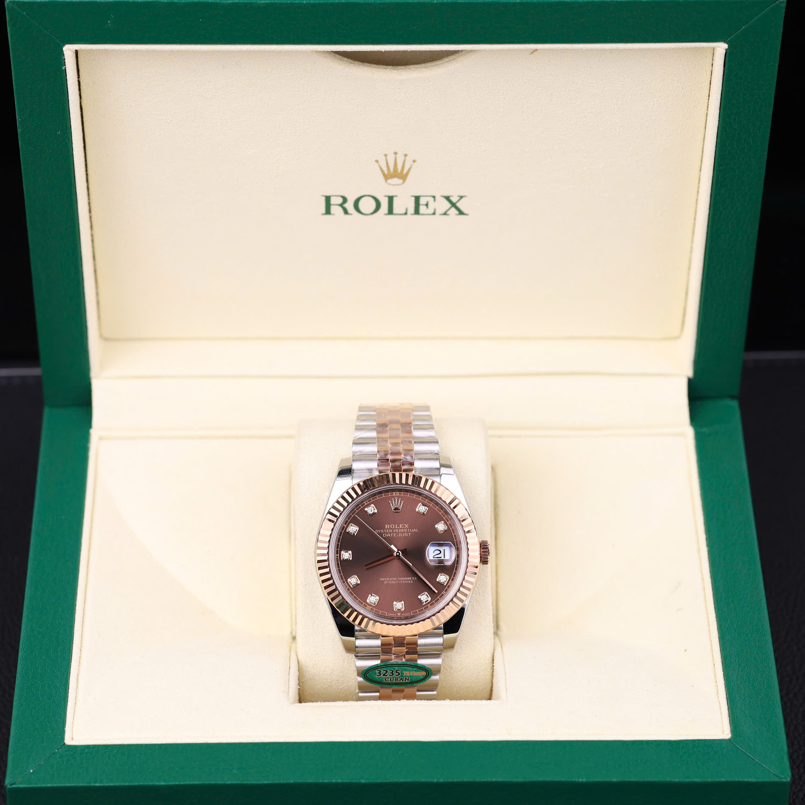 Đồng Hồ Rolex DateJust 126331 Replica 11 Mặt Chocolate Dây Kim Loại Demi Nhà Máy Clean 41mm (8) Đồng Hồ Rolex DateJust 126331 Replica 11 Mặt Chocolate Dây Kim Loại Demi Nhà Máy Clean 41mm