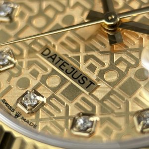 Đồng Hồ Rolex DateJust Chế Tác 11 Demi Vàng Mặt Hoạ Tiết Vi Tính Nhà Máy AR 36mm