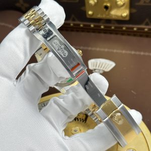 Đồng Hồ Rolex DateJust Chế Tác 11 Demi Vàng Mặt Hoạ Tiết Vi Tính Nhà Máy AR 36mm