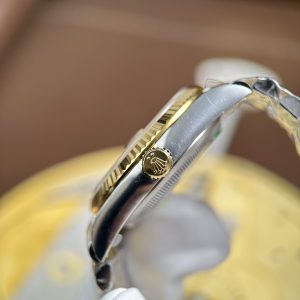 Đồng Hồ Rolex DateJust Chế Tác 11 Demi Vàng Mặt Hoạ Tiết Vi Tính Nhà Máy AR 36mm