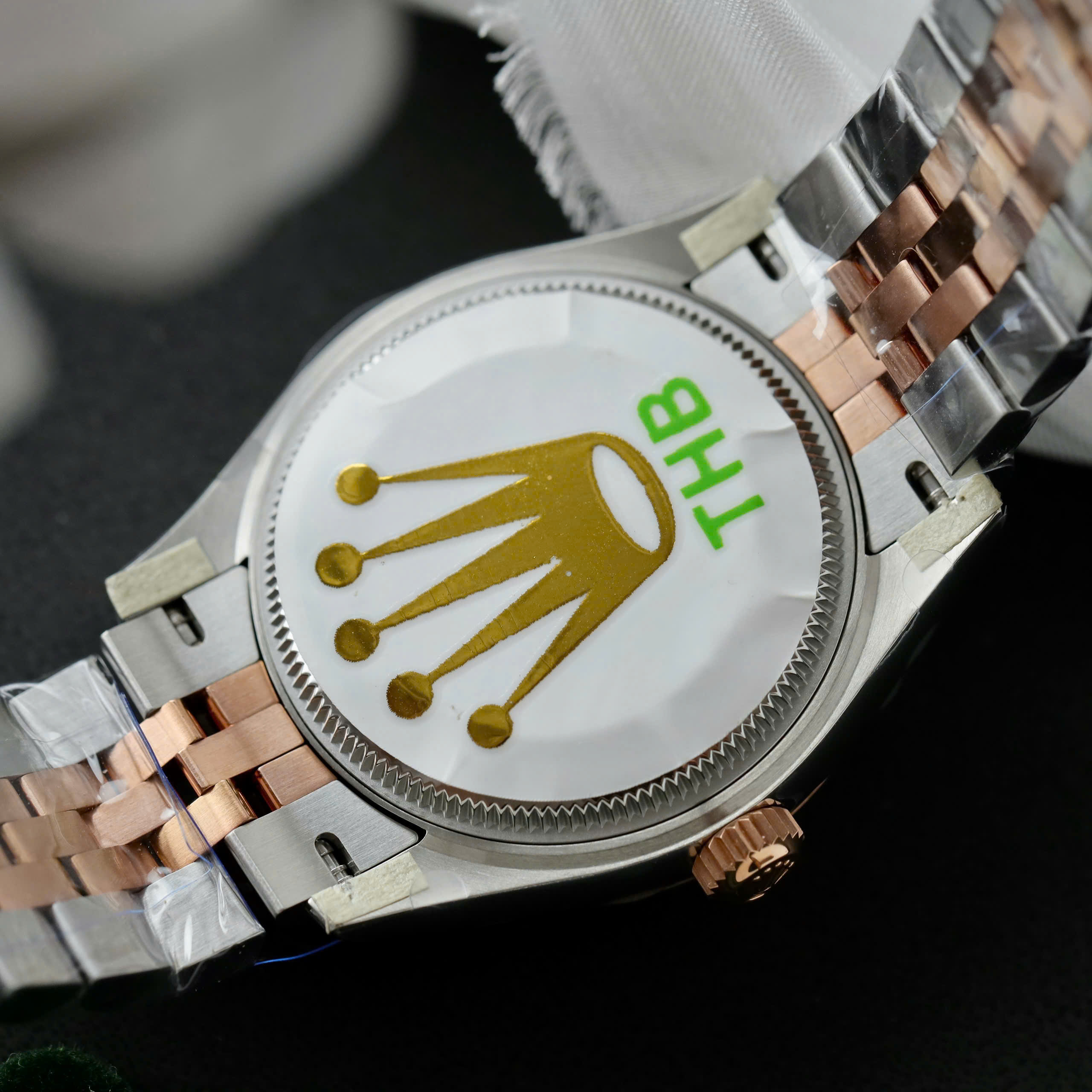 Đồng Hồ Rolex DateJust Demi Mặt Chocolate Cọc Số La Mã Nhà Máy THB 31mm (6) Đồng Hồ Rolex DateJust Demi Mặt Chocolate Cọc Số La Mã Nhà Máy THB 31mm