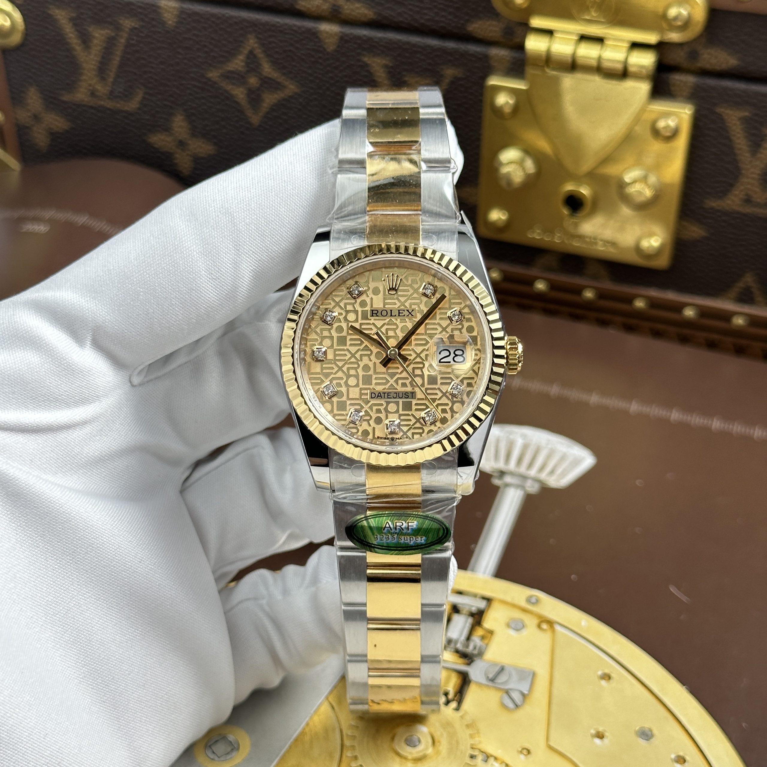 Đồng Hồ Rolex DateJust Fake Cao Cấp Mặt Vi Tính Dây Oyster AR Factory 36mm (4) Đồng Hồ Rolex DateJust Fake Cao Cấp Mặt Vi Tính Dây Oyster AR Factory 36mm