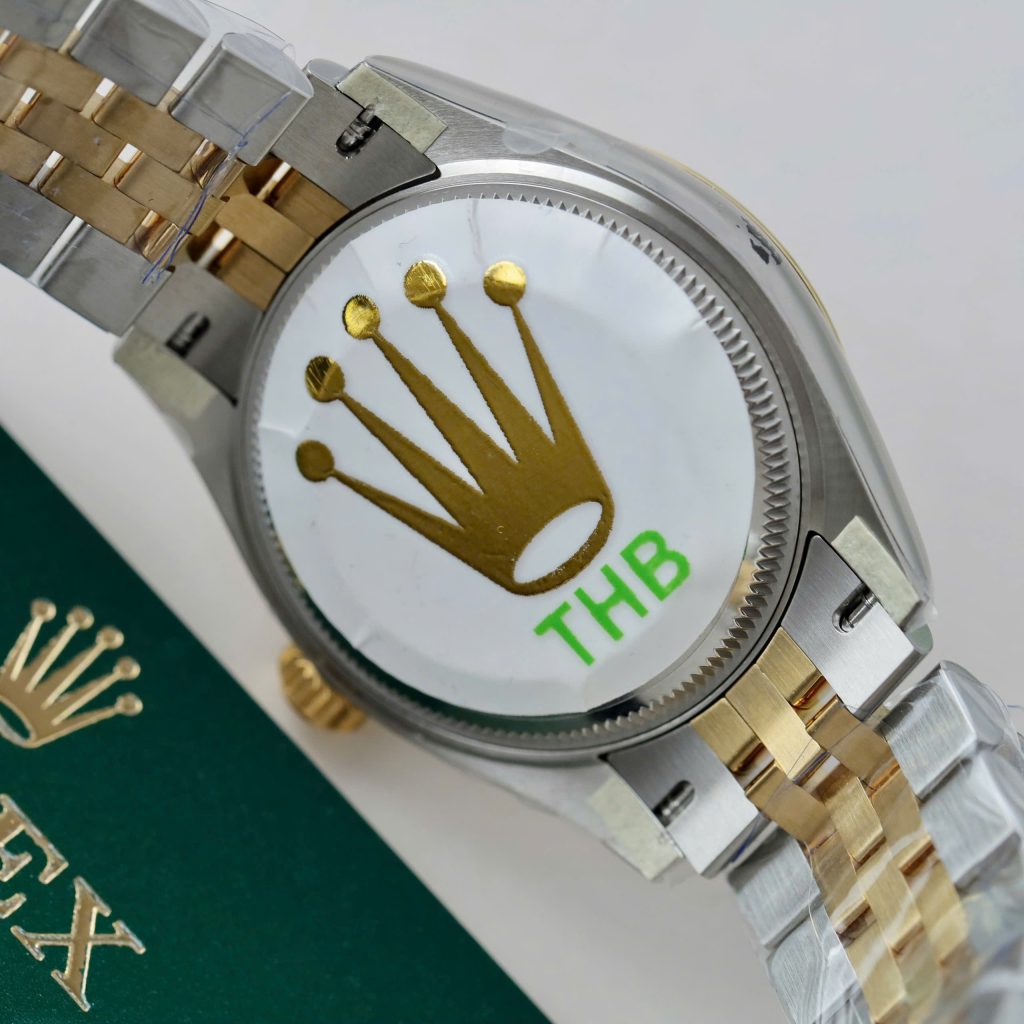 Đồng Hồ Rolex DateJust Nữ Demi Cọc Số La Mã Xanh Lá Nhà Máy THB 31mm