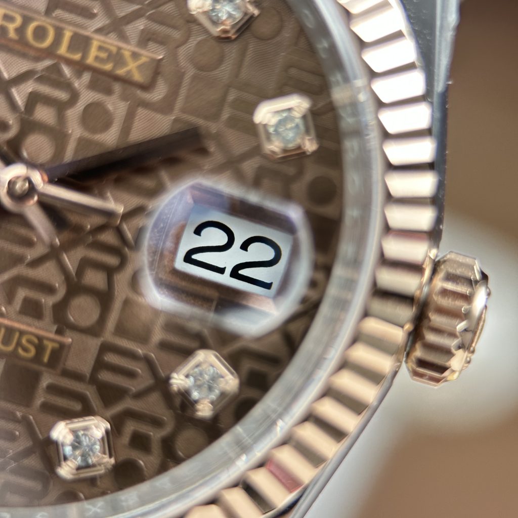 Đồng Hồ Rolex DateJust Rep 11 Mặt Nâu Chocolate Dây Jubilee Nhà Máy AR 36mm