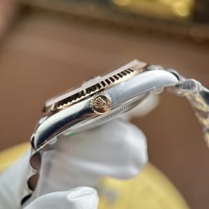 Đồng Hồ Rolex DateJust Rep 11 Mặt Nâu Chocolate Dây Jubilee Nhà Máy AR 36mm