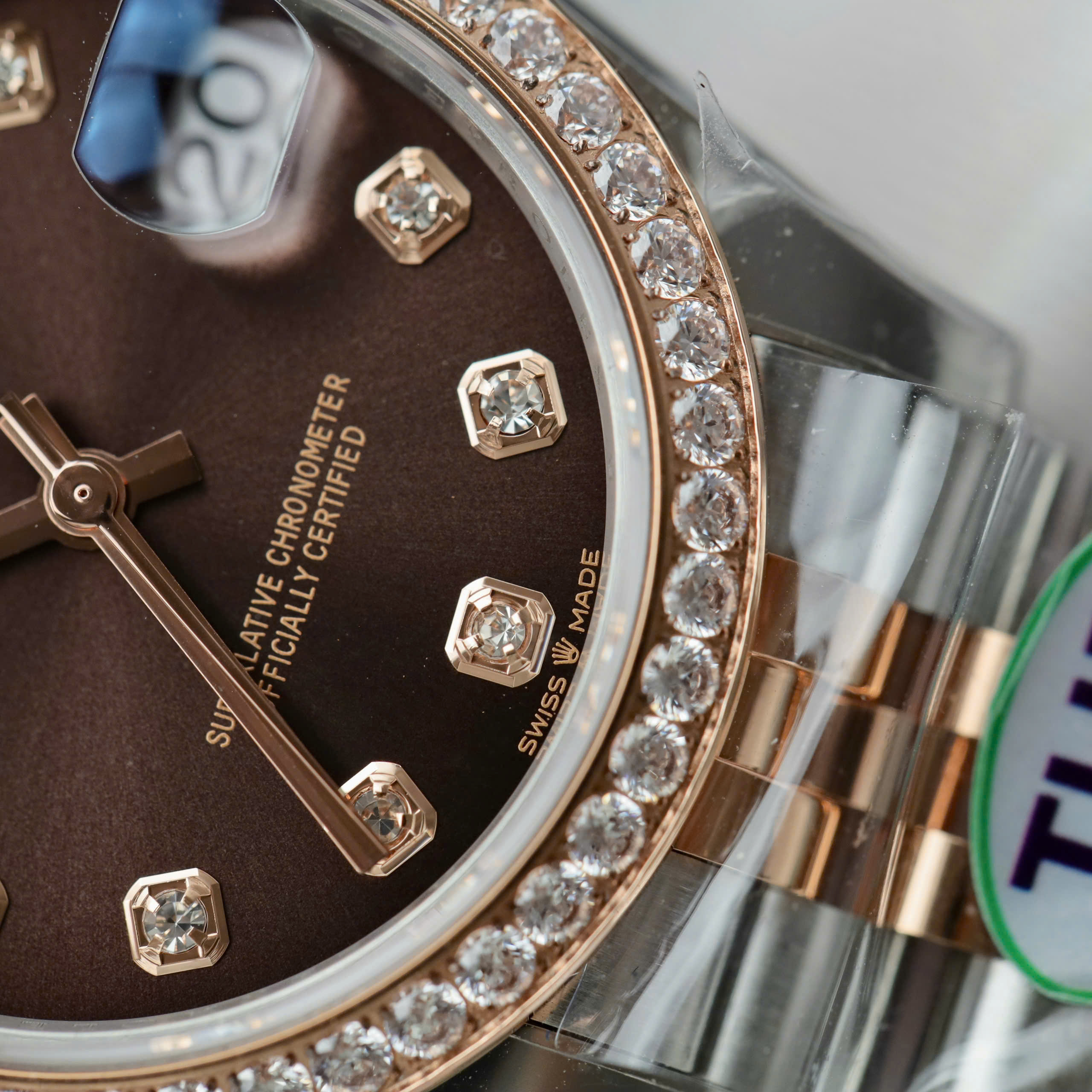 Đồng Hồ Rolex DateJust Replica 11 Demi Mặt Chocolate Đính Đá Nhà Máy THB 31mm (4) Đồng Hồ Rolex DateJust Replica 11 Demi Mặt Chocolate Đính Đá Nhà Máy THB 31mm
