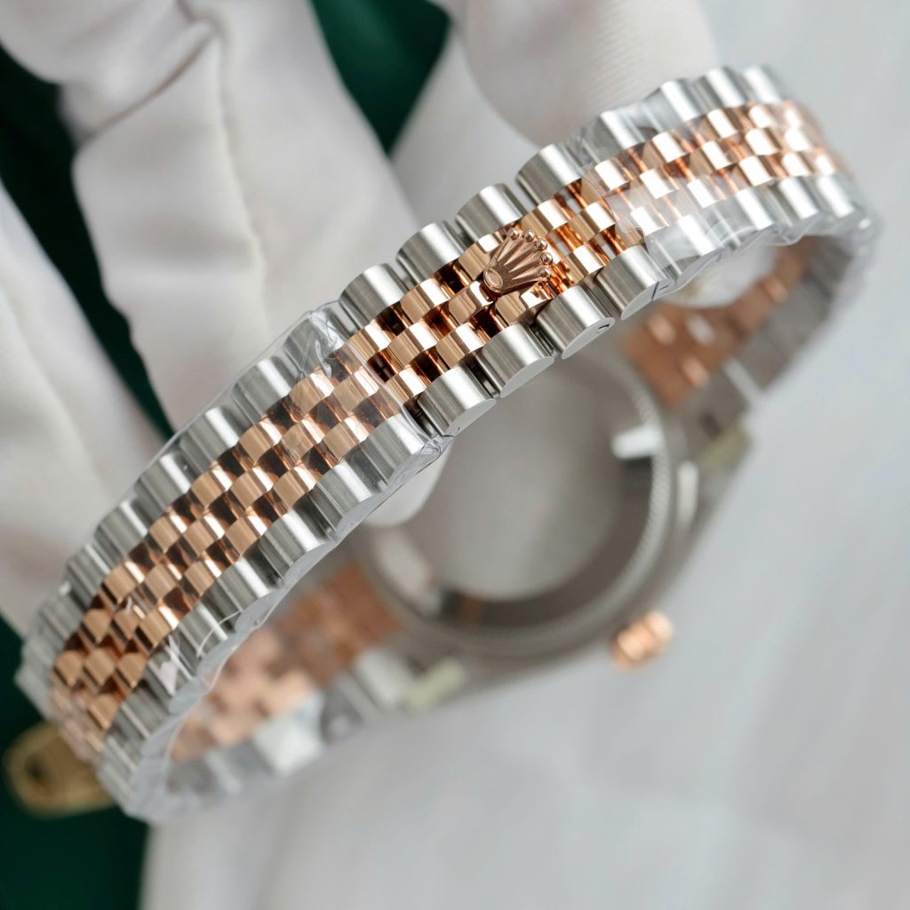 Đồng Hồ Rolex DateJust Replica 11 Demi Mặt Chocolate Đính Đá Nhà Máy THB 31mm