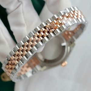 Đồng Hồ Rolex DateJust Replica 11 Demi Mặt Chocolate Đính Đá Nhà Máy THB 31mm