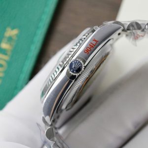 Đồng Hồ Rolex Day-Date 128236 Chế Tác Mặt Xanh Blue Cọc Số Đá Trọng Lượng 159gr Xưởng QF 36mm