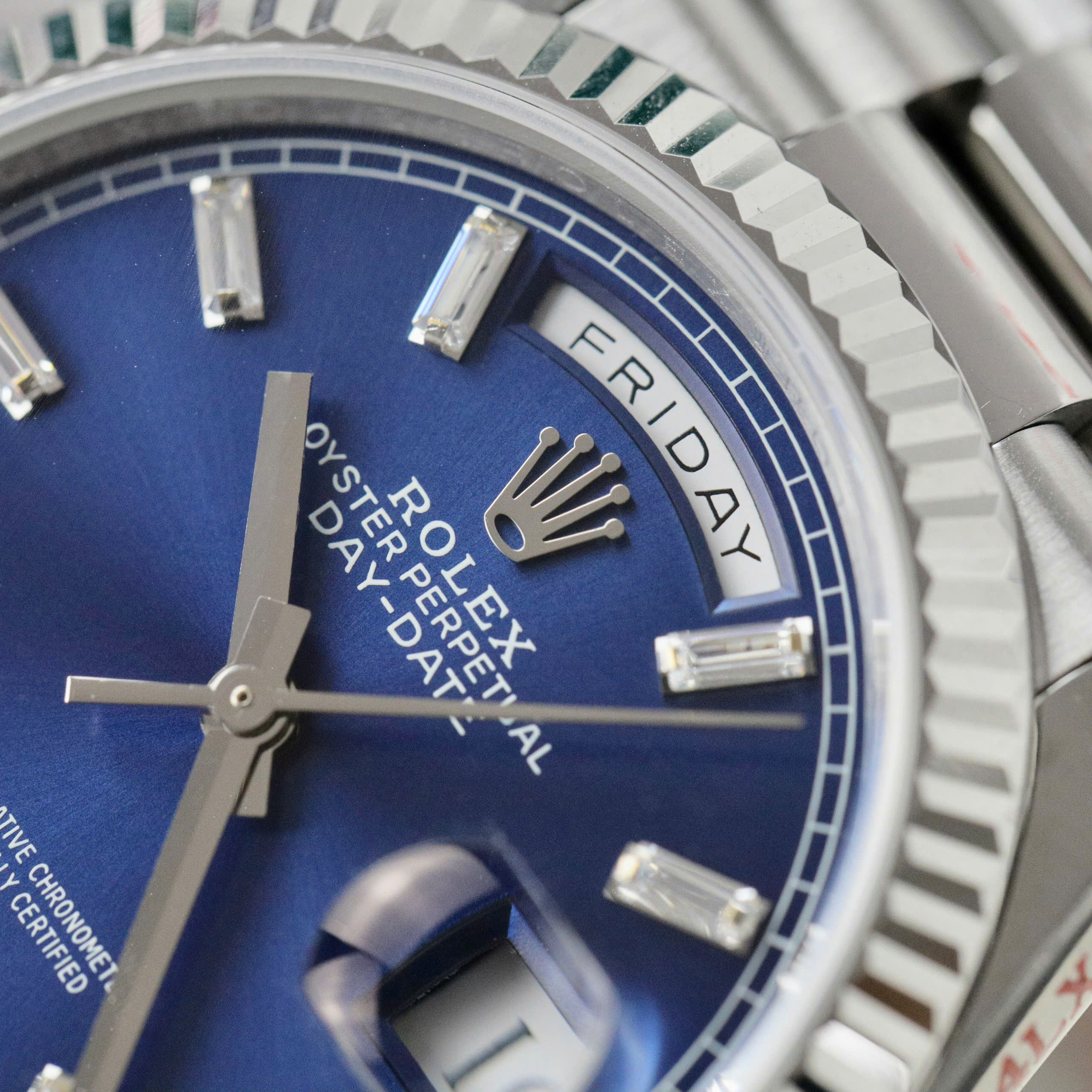 Đồng Hồ Rolex Day-Date 128236 Chế Tác Mặt Xanh Blue Cọc Số Đá Trọng Lượng 159gr Xưởng QF 36mm (8) Đồng Hồ Rolex Day-Date 128236 Chế Tác Mặt Xanh Blue Cọc Số Đá Trọng Lượng 159gr Xưởng QF 36mm
