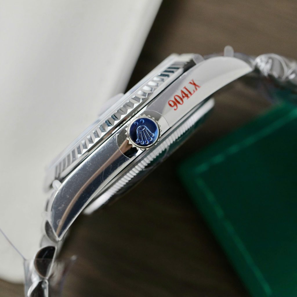 Đồng Hồ Rolex Day-Date 128236 Rep 11 Mặt Xanh Blue Trọng Lượng 159gr Nhà Máy QF 36mm