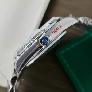 Đồng Hồ Rolex Day-Date 128236 Rep 11 Mặt Xanh Blue Trọng Lượng 159gr Nhà Máy QF 36mm