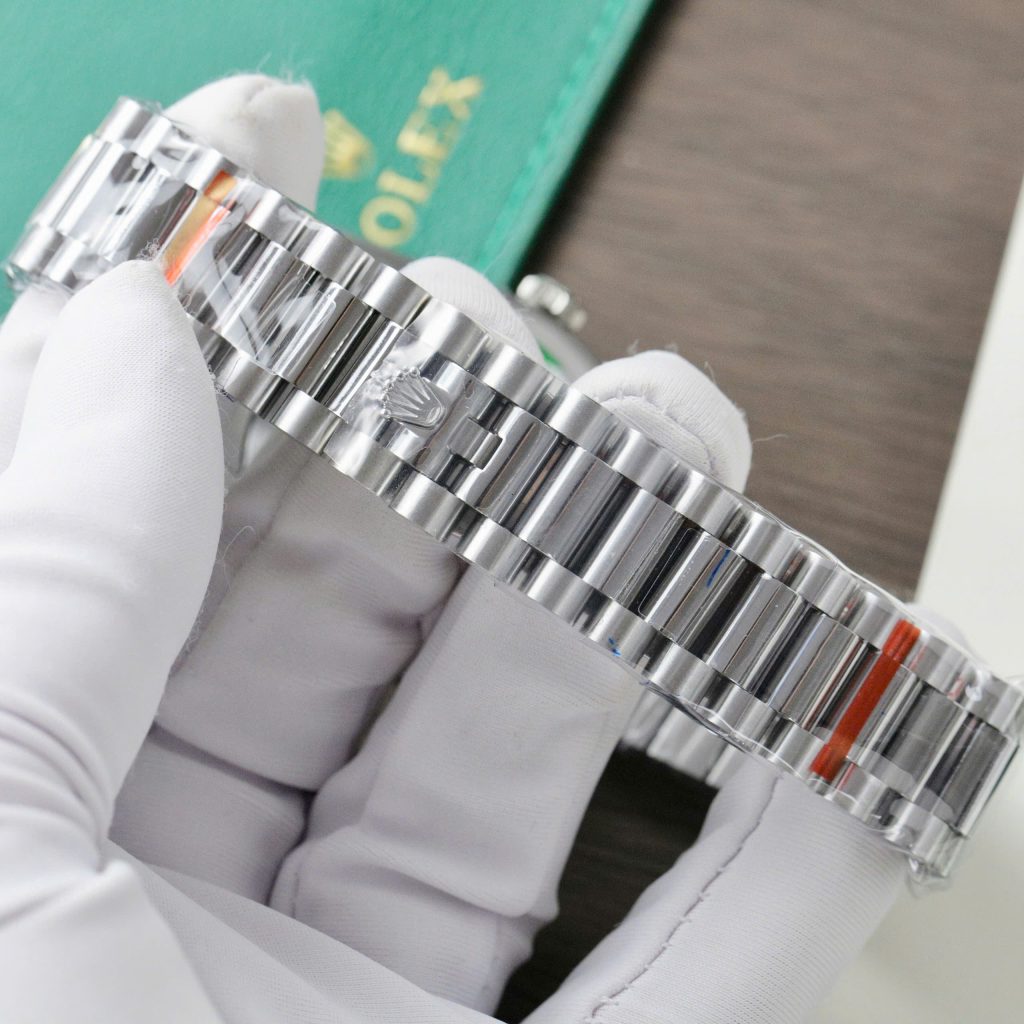 Đồng Hồ Rolex Day-Date 128236 Replica 11 Mặt Xanh Băng Trọng Lượng 159gr Nhà Máy QF 36mm