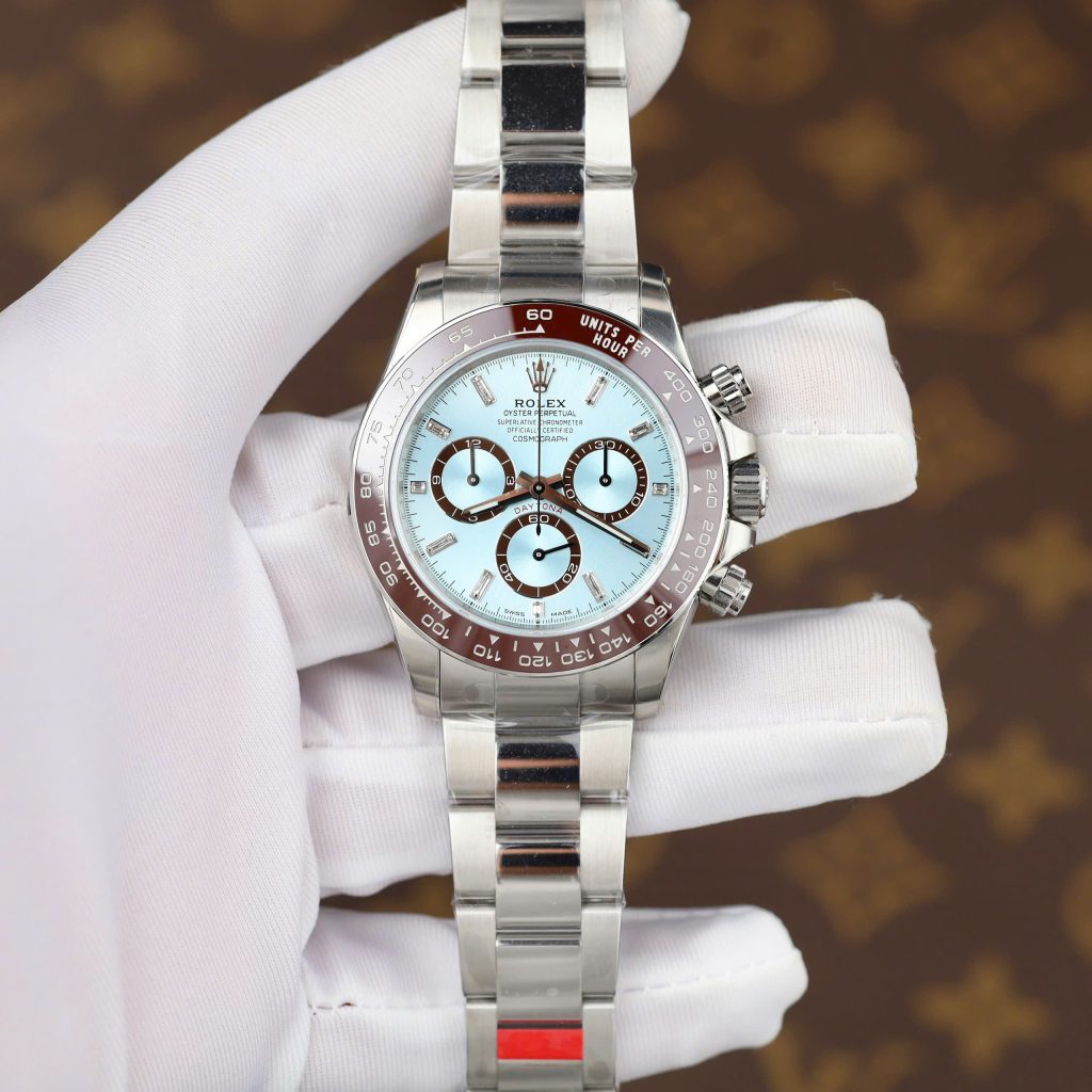 Đồng Hồ Rolex Daytona Cosmograph 126506 Replica 11 Mặt Xanh Băng Nhà Máy VS 40mm