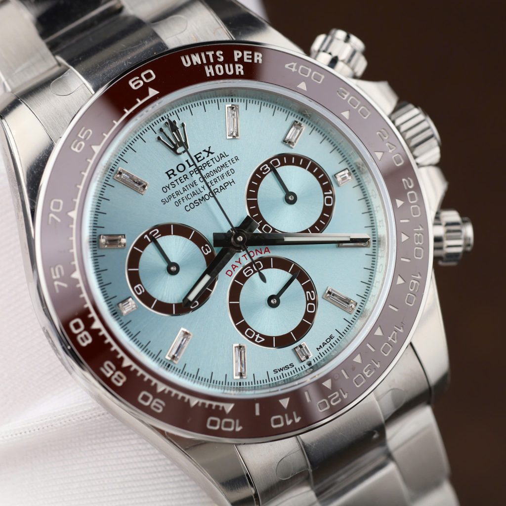 Đồng Hồ Rolex Daytona Cosmograph 126506 Replica 11 Mặt Xanh Băng Nhà Máy VS 40mm