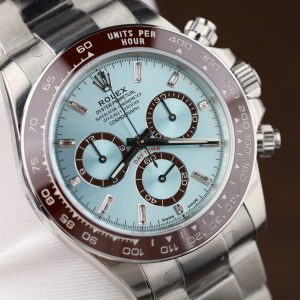 Đồng Hồ Rolex Daytona Cosmograph 126506 Replica 11 Mặt Xanh Băng Nhà Máy VS 40mm