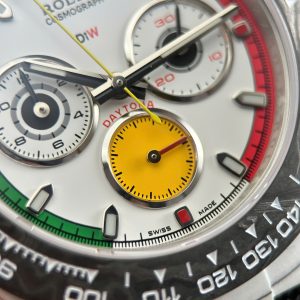 Đồng Hồ Rolex Daytona DiW Ferrari Chế Tác Vỏ Carbon Trắng Siêu Nhẹ 57Gram 40mm