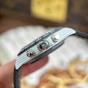 Đồng Hồ Rolex Daytona DiW Ferrari Replica 11 Mặt Tiffany Vỏ Carbon Trắng 40mm