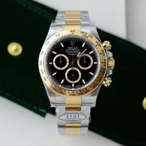 Đồng Hồ Rolex Daytona Replica Luxury Cosmograph 126503 Dây Demi Mặt Đen Xưởng Clean 40mm