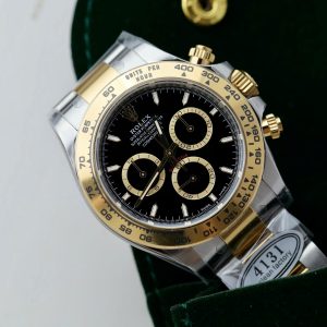 Đồng Hồ Rolex Daytona Replica Luxury Cosmograph 126503 Dây Demi Mặt Đen Xưởng Clean 40mm