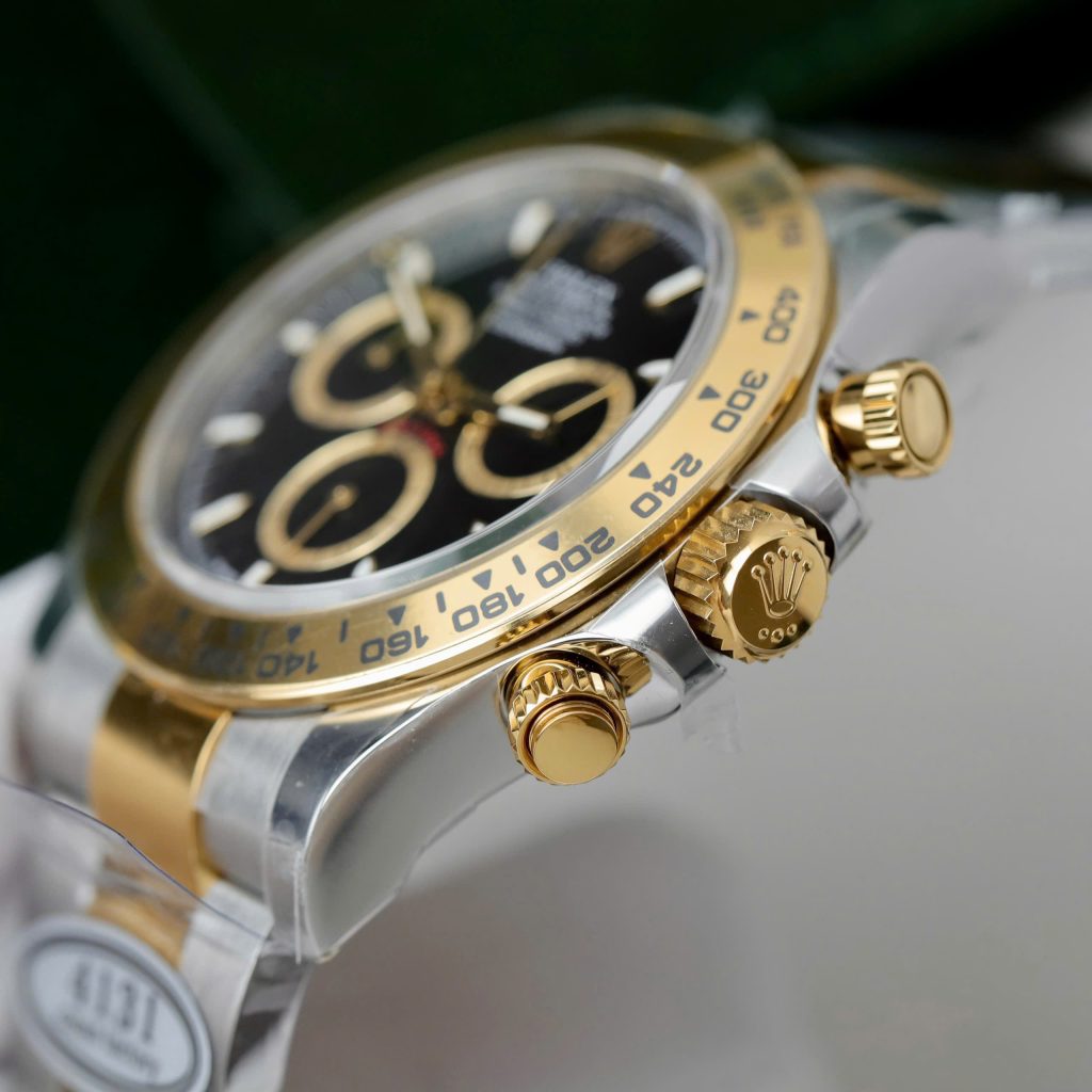 Đồng Hồ Rolex Daytona Replica Luxury Cosmograph 126503 Dây Demi Mặt Đen Xưởng Clean 40mm