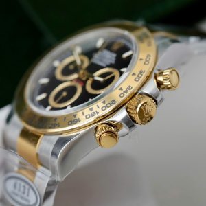 Đồng Hồ Rolex Daytona Replica Luxury Cosmograph 126503 Dây Demi Mặt Đen Xưởng Clean 40mm
