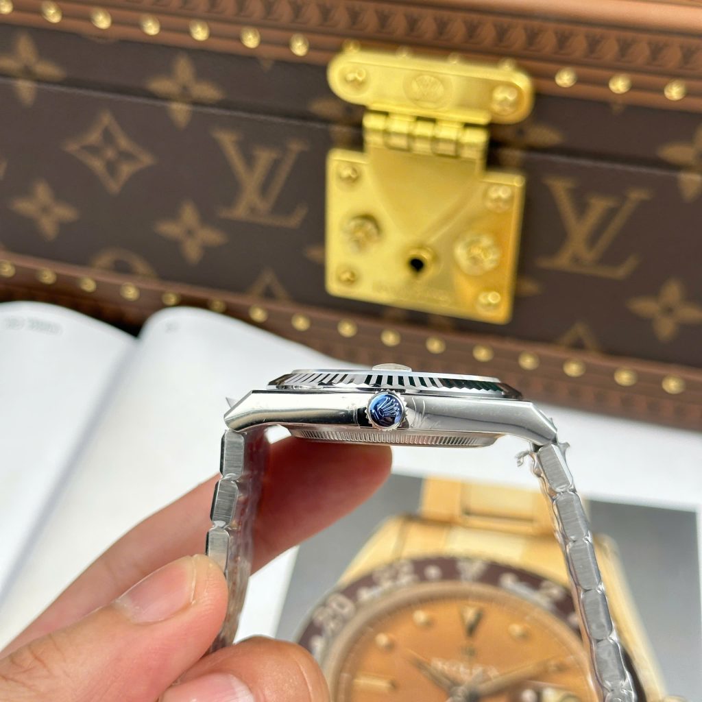 Đồng Hồ Rolex Land-Dweller 127334 Rep11 Mặt Trắng Hoạ Tiết Tổ Ong 40mm