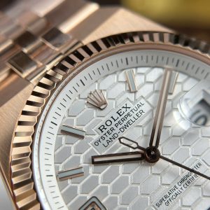 Đồng Hồ Rolex Land-Dweller 127335 Best Quality Mặt Trắng Mạ Vàng Hồng 40mm