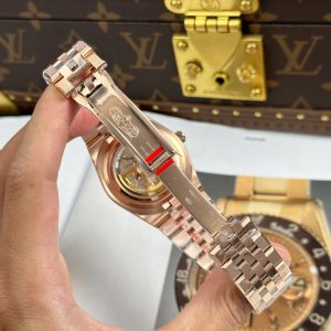 Đồng Hồ Rolex Land-Dweller 127335 Best Quality Mặt Trắng Mạ Vàng Hồng 40mm