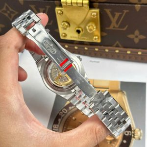 Đồng Hồ Rolex Land Dweller 127336 Chế Tác Mặt Xanh Băng Hoạ Tiết Tổ Ong 40mm