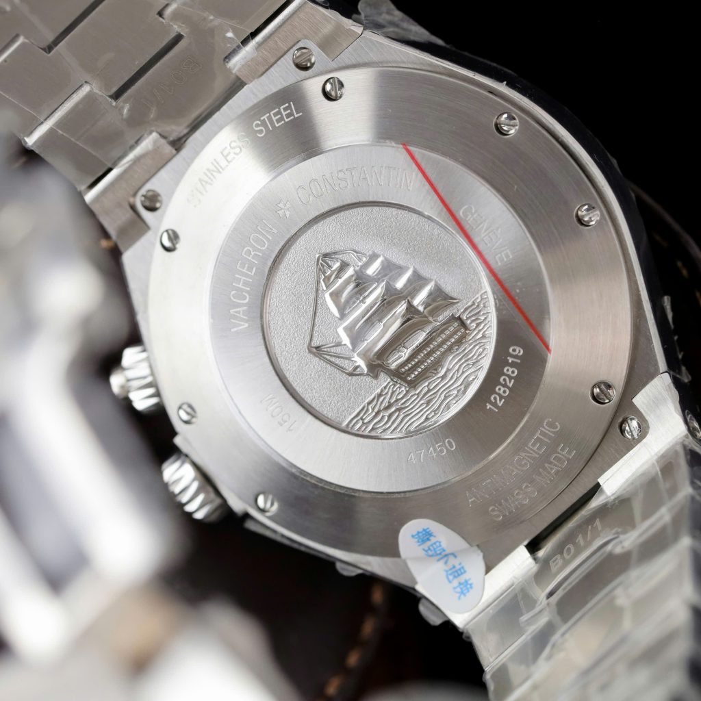 Đồng Hồ Vacheron Constantin Replica Overseas Dual Time 47450 Màu Trắng Nhà Máy 9F 42mm