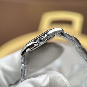 Đồng hồ Cartier Replica 11 Panthere Small Model Nữ Mặt Xám Máy Pin Thụy Sỹ 23x30mm