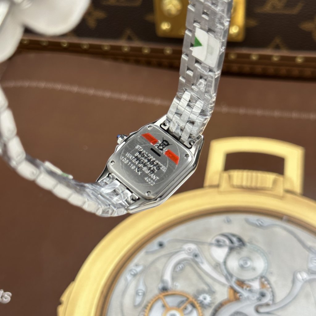 Đồng hồ Cartier Replica 11 Panthere Small Model Nữ Mặt Xám Máy Pin Thụy Sỹ 23x30mm