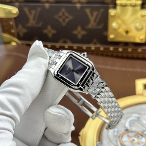Đồng hồ Cartier Replica 11 Panthere Small Model Nữ Mặt Xám Máy Pin Thụy Sỹ 23x30mm
