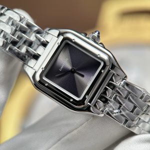 Đồng hồ Cartier Replica 11 Panthere Small Model Nữ Mặt Xám Máy Pin Thụy Sỹ 23x30mm