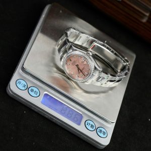 Đồng hồ Rolex DateJust Nữ Đính Đá Mặt Số Hồng Rep 11 Nhà Máy THB 31mm