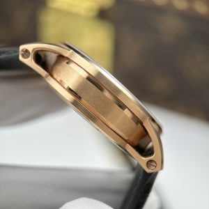 Đồng Hồ Audemars Piguet 26600 Replica Luxury Tourbillon Openworked Mạ Vàng Hồng Dây Da 41mm