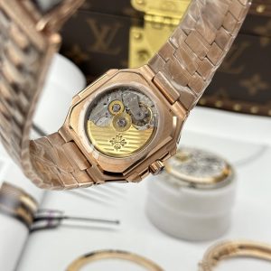 Đồng Hồ Patek Patek Philippe Chế Tác Cubitus 7128 Vàng Hồng Mặt Nâu 45mm