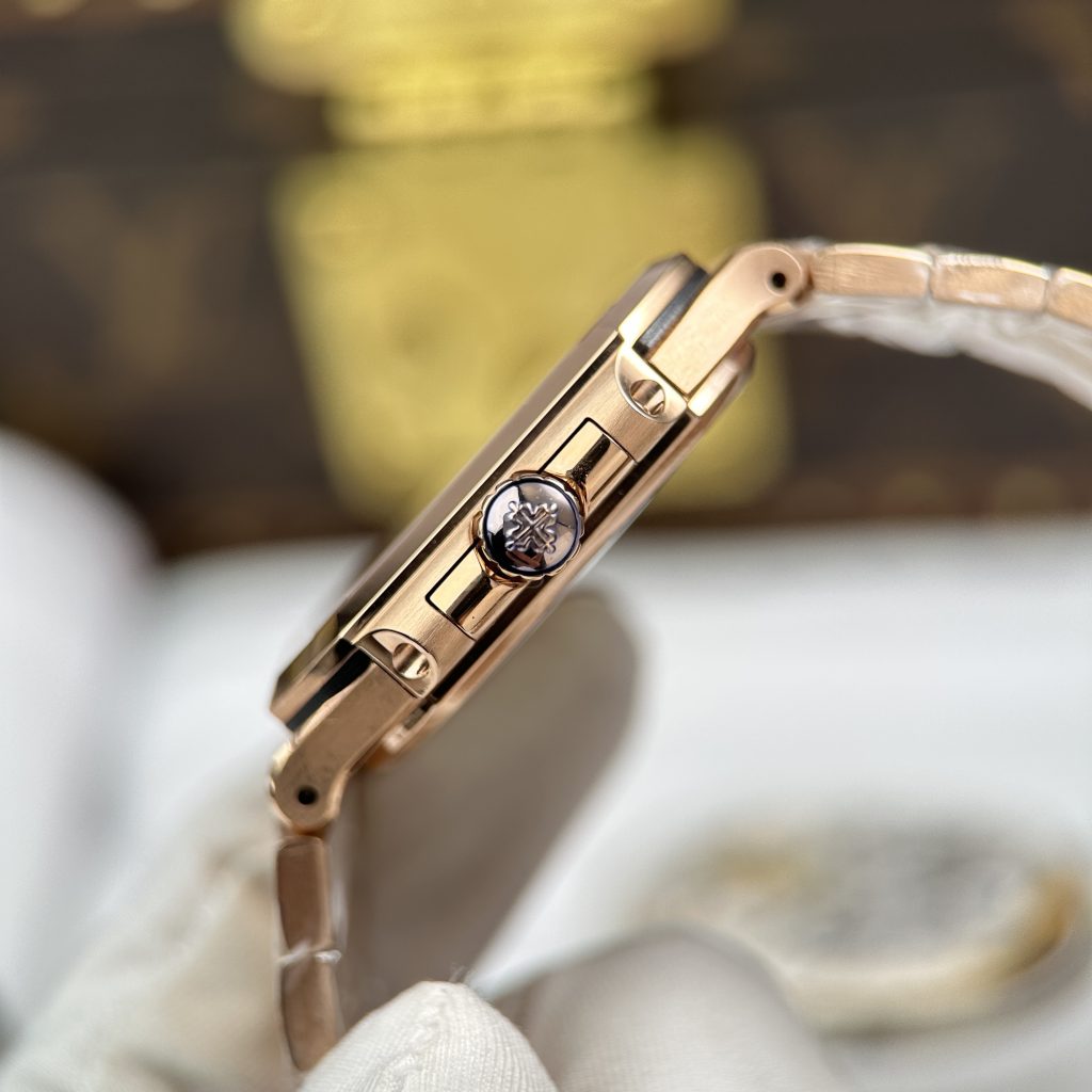 Đồng Hồ Patek Patek Philippe Chế Tác Cubitus 7128 Vàng Hồng Mặt Nâu 45mm