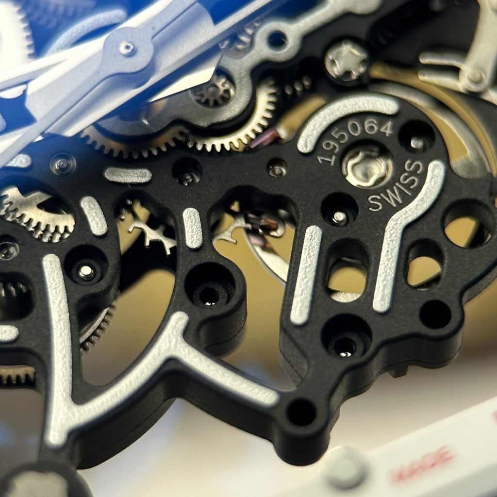 Đồng Hồ Richard Mille Chế Tác Carbon NTPT RM055 Dây Cao Su Đen Nhà Máy ZF 49.9×42.7mm