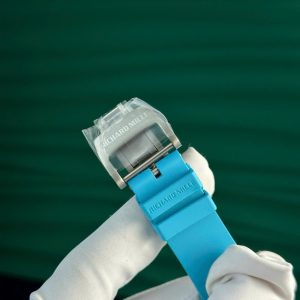 Đồng Hồ Richard Mille Chế Tác Carbon NTPT RM055 Màu Xanh Dương Nhà Máy ZF 49.9×42.7mm