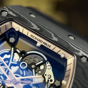 Đồng Hồ Richard Mille RM055-CA-RG Black Chế Tác Dây Cao Su Nhà Máy ZF 49.9×42.7mm