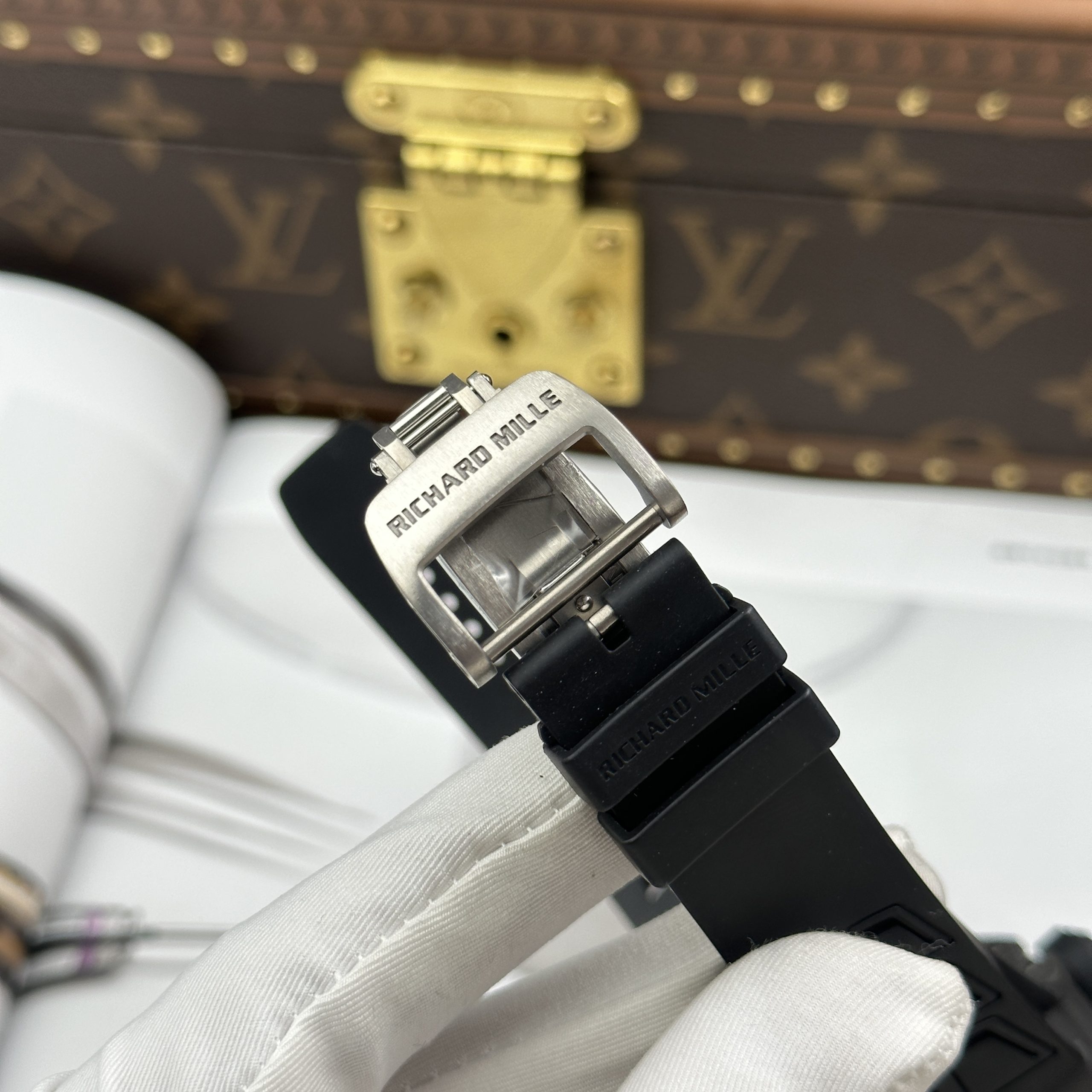 Đồng Hồ Richard Mille RM055-CA-RG Black Chế Tác Dây Cao Su Nhà Máy ZF 49.9×42 (7) Đồng Hồ Richard Mille RM055-CA-RG Black Chế Tác Dây Cao Su Nhà Máy ZF 49.9×42.7mm