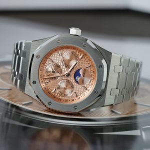 Đồng Hồ Audemars Piguet 26574 Replica Luxury Mặt Cá Hồi Dây Kim Loại Nhà Máy BBS 41mm