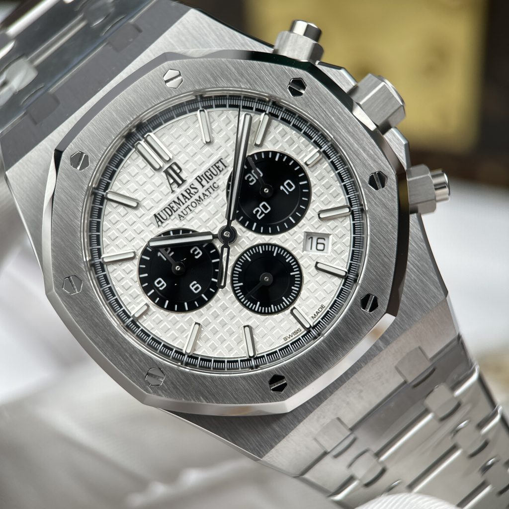 Đồng Hồ Audemars Piguet Chế Tác Royal Oak Chronograph 26331 Mặt Trắng Nhà Máy APS 41mm