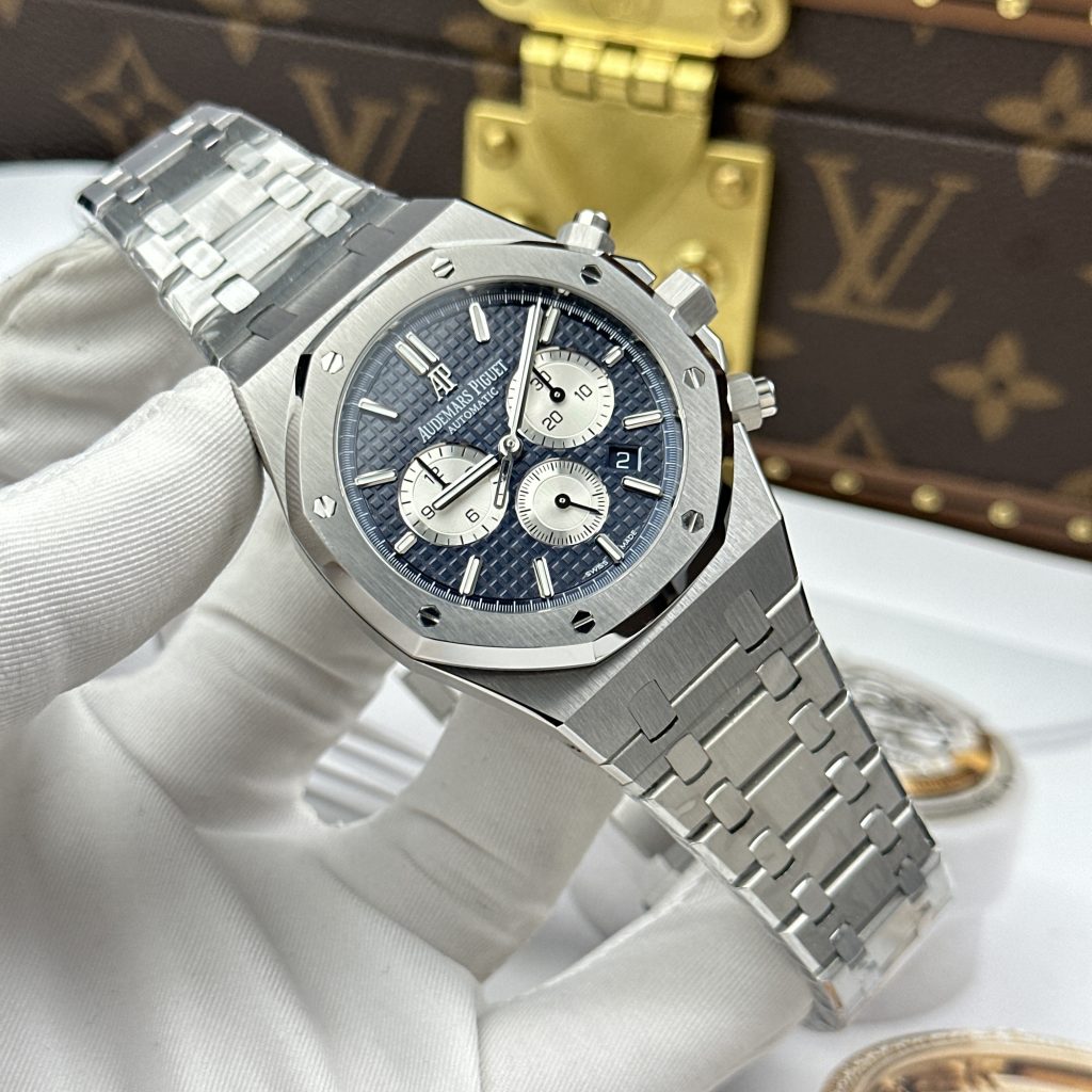 Đồng Hồ Audemars Piguet Rep11 Royal Oak Chronograph 26331 Mặt Xanh Blue Nhà Máy APS 41mm