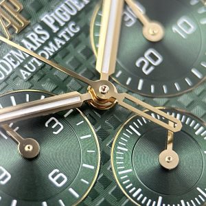 Đồng Hồ Audemars Piguet Royal Oak Chronograph 26331 Chế Tác Mạ Vàng Mặt Xanh Lá Nhà Máy APS 41mm