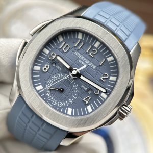 Đồng Hồ Patek Philippe Aquanaut 5164G Rep Cao Cấp Màu Xanh Xám Dây Cao Su Nhà Máy ZF 40.8mm